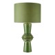 79724-003 Green Ceramic Table Lamp with Green Cotton Shade