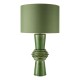 79724-003 Green Ceramic Table Lamp with Green Cotton Shade