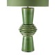 79724-003 Green Ceramic Table Lamp with Green Cotton Shade