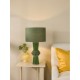 79724-003 Green Ceramic Table Lamp with Green Cotton Shade