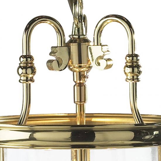5315-003 Polished Brass 3 Light Lantern Pendant