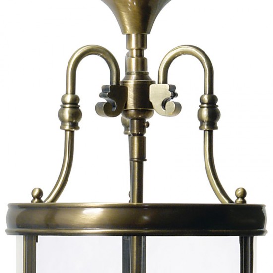 5316-003 Antique Brass 3 Light Lantern Pendant