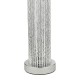 63705-003 Silver Rods Table Lamp with Grey Shade
