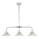52312-003 Gloss White with Chrome 3 Light over Island Fitting