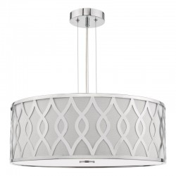 79725-003 Ivory & Chrome 4 Light Pendant with White Diffuser