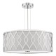79725-003 Ivory & Chrome 4 Light Pendant with White Diffuser