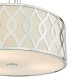 79725-003 Ivory & Chrome 4 Light Pendant with White Diffuser