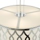 79725-003 Ivory & Chrome 4 Light Pendant with White Diffuser
