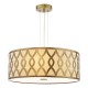 79726-003 Taupe & Bronze 4 Light Pendant with White Diffuser