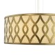 79726-003 Taupe & Bronze 4 Light Pendant with White Diffuser
