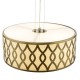 79726-003 Taupe & Bronze 4 Light Pendant with White Diffuser