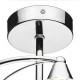 5484-003 Polish Chrome 4 Light Centre Fitting with Crystal Glasses