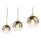 73198-003 Gold 3 Light over Island Fitting with Gold Mirrored Ombre Glasses