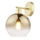 73200-003 Gold Wall Lamp with Gold Mirrored Ombre Glass