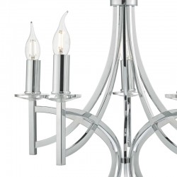 23485-003 Decorative Polished Chrome 5 Light Centre Fitting