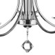 5560-003 Polished Chrome 5 Light Centre Fitting with Crystal