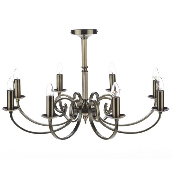 5674-003 Antique Brass 8 Light Centre Fitting