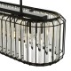 79731-003 Satin Black 5 Light over Island Fitting with Crystal