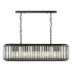 79731-003 Satin Black 5 Light over Island Fitting with Crystal