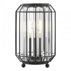 71223-003 Satin Black Table Lamp with Crystal 71223-003 Satin Black Table Lamp with Crystal