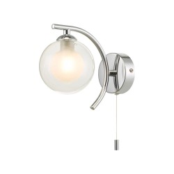 61767-004 Chrome Wall Lamp with Double Glass 61767-004 Chrome Wall Lamp with Double Glass