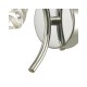 61768-004 Chrome Wall Lamp with Twisted Glass
