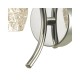 61769-004 Chrome Wall Lamp with Dimpled Glass