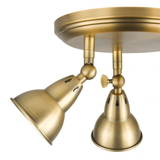 79732-003 Aged Brass 3 Light Spotlights