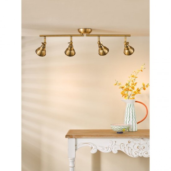 79733-003 Aged Brass 4 Light Spotlights