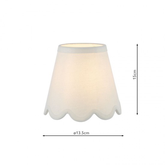 74856-003 - Shade Only - 15 cm Ivory Linen Shade