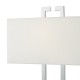 2439-003 Chrome Table Lamp with Ivory Shade 2439-003 Chrome Table Lamp with Ivory Shade