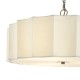 79736-003 Bronze 3 Light Pendant with Ivory Shade & White Diffuser