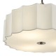79736-003 Bronze 3 Light Pendant with Ivory Shade & White Diffuser