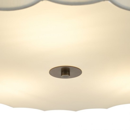 79736-003 Bronze 3 Light Pendant with Ivory Shade & White Diffuser