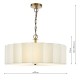 79736-003 Bronze 3 Light Pendant with Ivory Shade & White Diffuser
