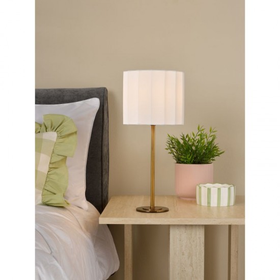 79739-003 Bronze Table Lamp with Ivory Shade