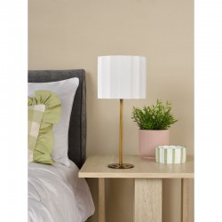 79739-003 Bronze Table Lamp with Ivory Shade