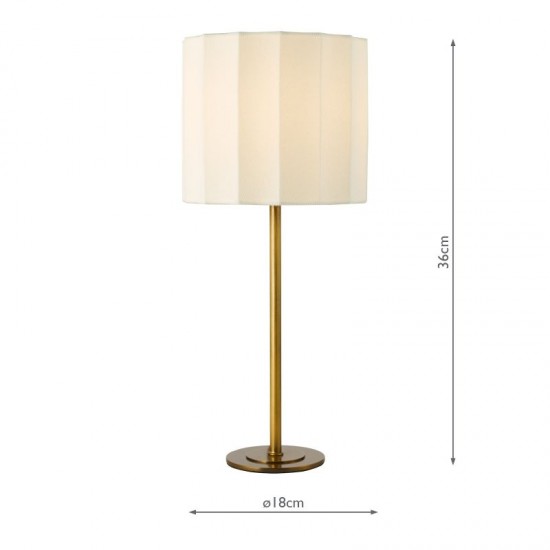 79739-003 Bronze Table Lamp with Ivory Shade