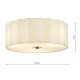 79740-003 Ivory 3 Light Flush with White Diffuser