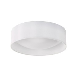 61708-003 White 2 Light Flush with White Diffuser  61708-003 White 2 Light Flush with White Diffuser