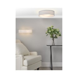 61708-003 White 2 Light Flush with White Diffuser 