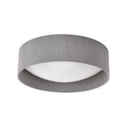 61709-003 Grey 2 Light Flush with White Diffuser  61709-003 Grey 2 Light Flush with White Diffuser