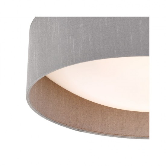 61709-003 Grey 2 Light Flush with White Diffuser