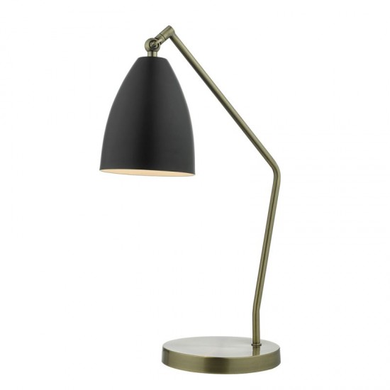 2485-003 Black & Antique Brass Table Lamp