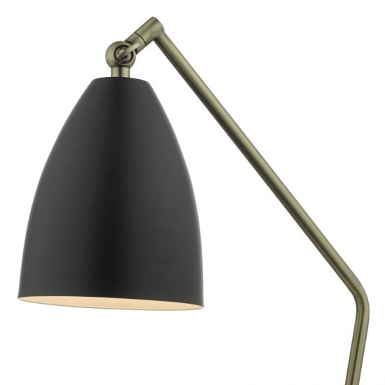 2485-003 Black & Antique Brass Table Lamp