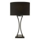 79624-003 Matt Black Table Lamp with Black Oval Shade