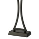 79624-003 Matt Black Table Lamp with Black Oval Shade