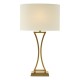 79625-003 Aged Brass Table Lamp with Ivory Oval Shade