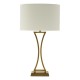 79625-003 Aged Brass Table Lamp with Ivory Oval Shade