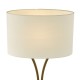 79625-003 Aged Brass Table Lamp with Ivory Oval Shade